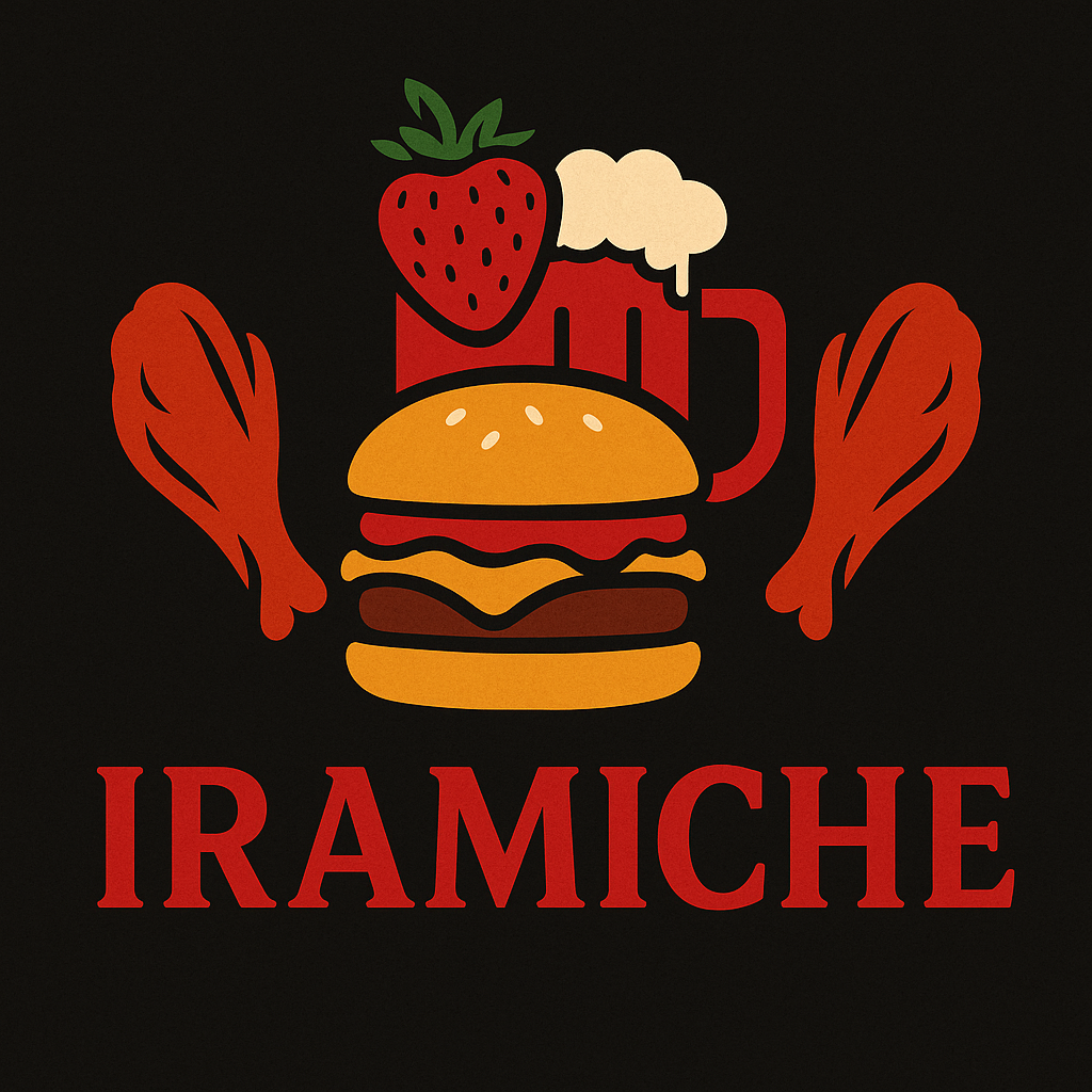 IRAMICHE Logo - Micheladas, Alitas, Hamburguesas